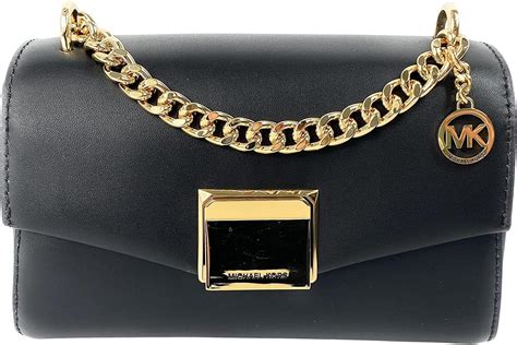 michael kors black and gold purse|michael kors linen with gold.